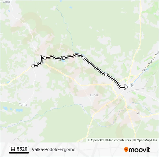 5520 Bus Line Map