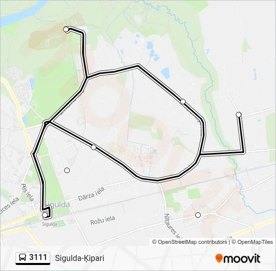 3111 Bus Line Map