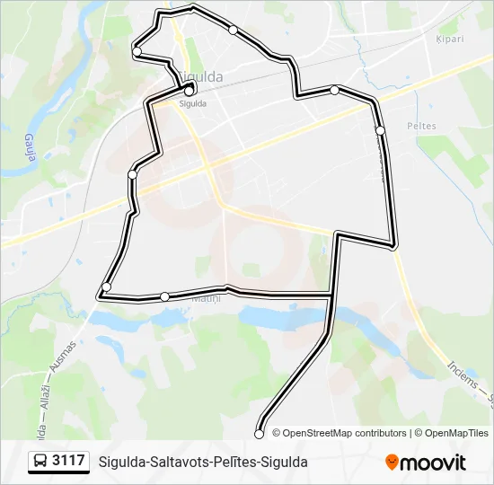 3117 Bus Line Map