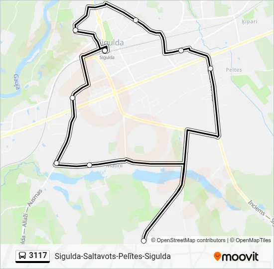 3117 Bus Line Map