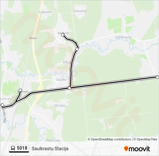 5018 Bus Line Map