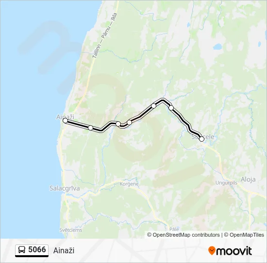 5066 Bus Line Map