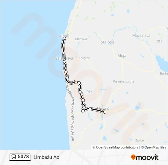 5078 Bus Line Map