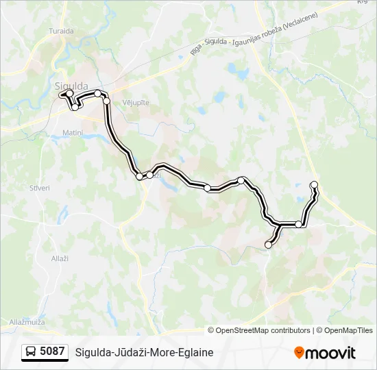 5087 Bus Line Map