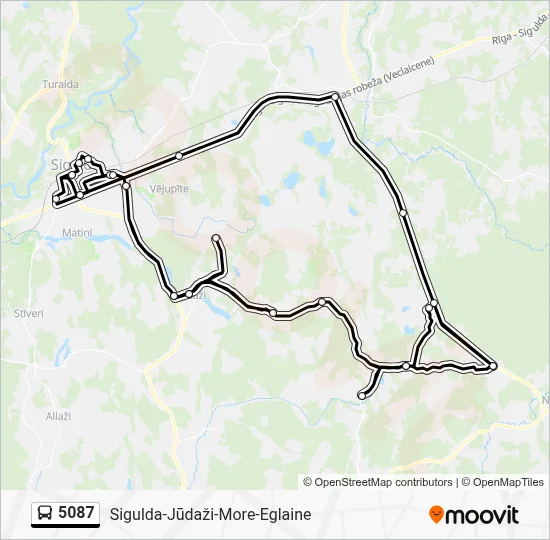 5087 Bus Line Map
