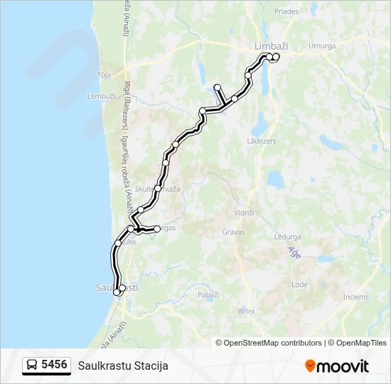 5456 Bus Line Map