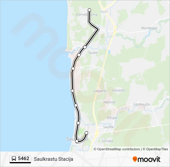 5462 Bus Line Map