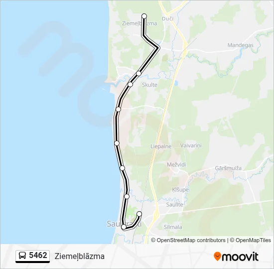 5462 Bus Line Map