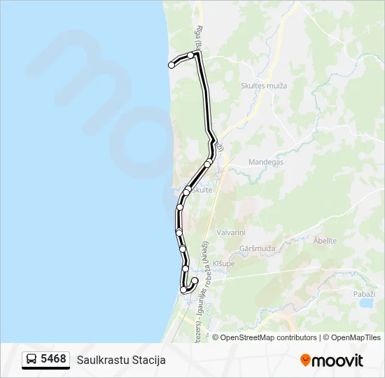 5468 Bus Line Map