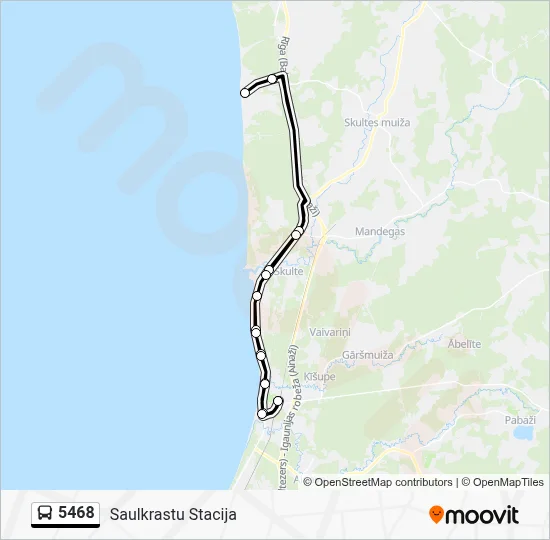 5468 Bus Line Map