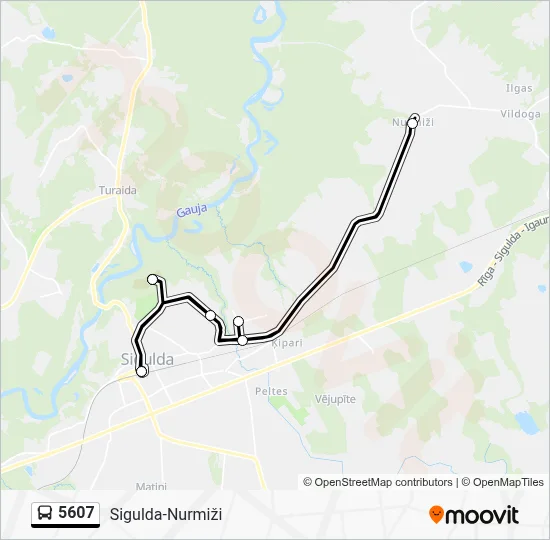 5607 Bus Line Map