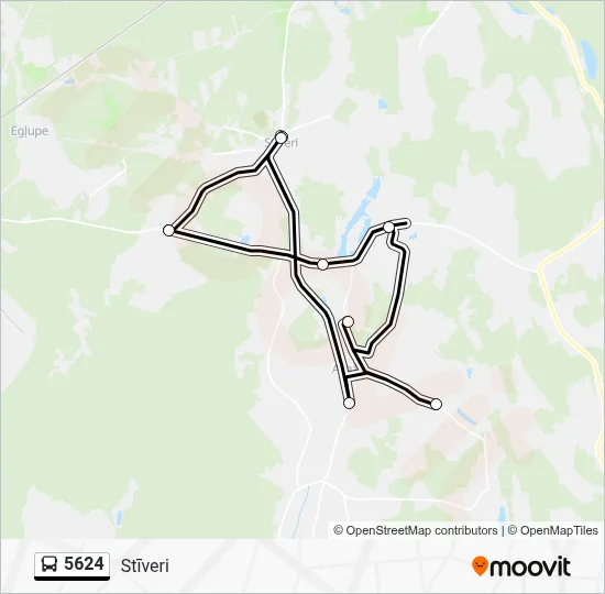 5624 Bus Line Map