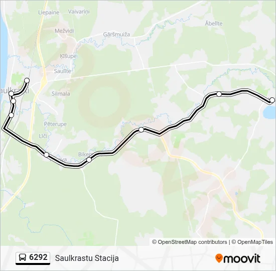 6292 Bus Line Map