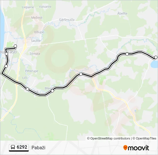 6292 Bus Line Map