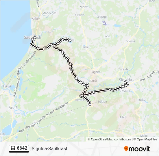 6642 Bus Line Map
