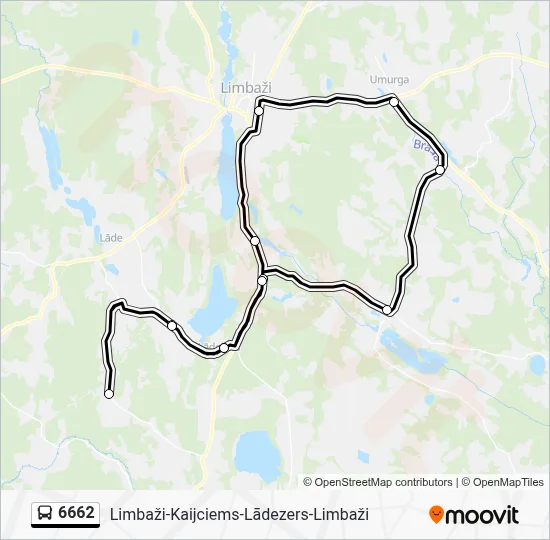 6662 Bus Line Map