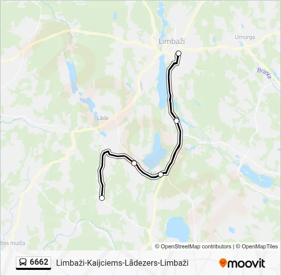 6662 Bus Line Map