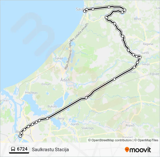 6724 Bus Line Map