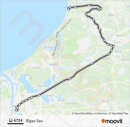 6724 Bus Line Map