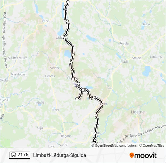 7175 Bus Line Map