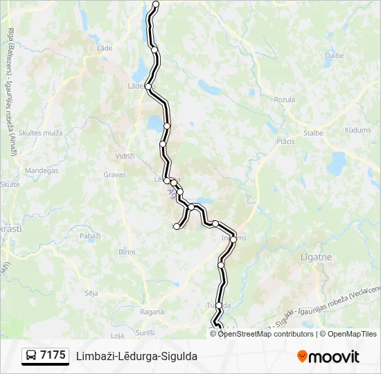 7175 Bus Line Map