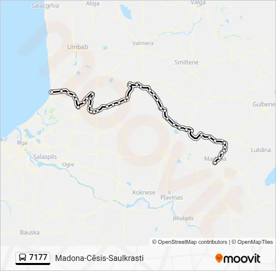 7177 Bus Line Map
