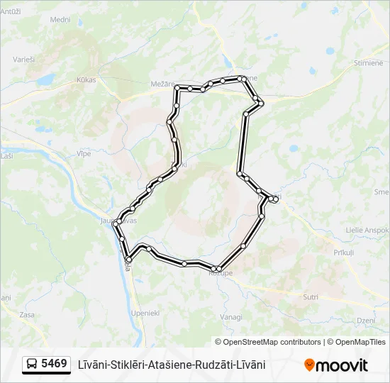 5469 Bus Line Map