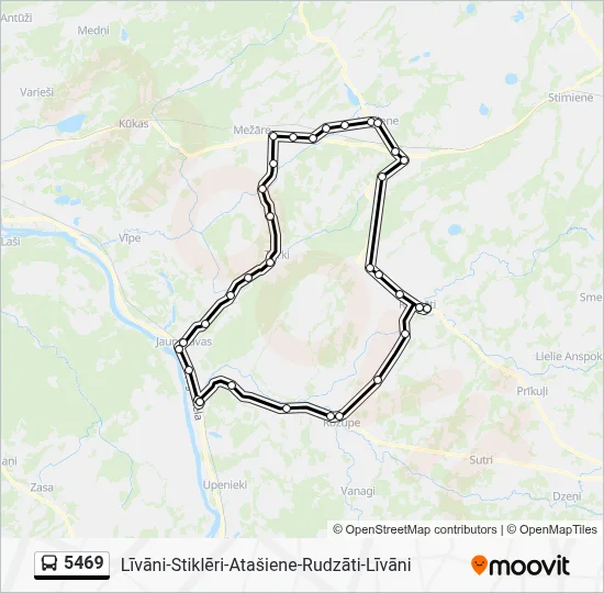 5469 Bus Line Map
