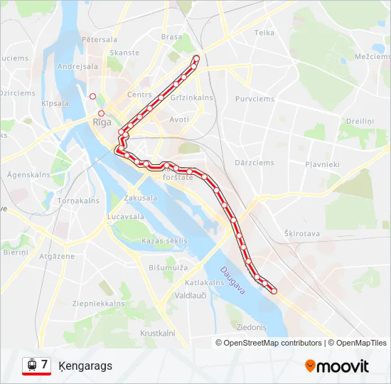 7 Light Rail Line Map