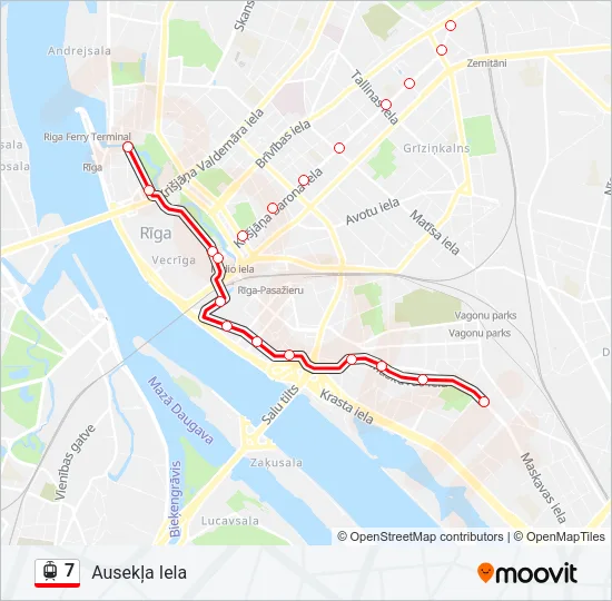 7 Light Rail Line Map