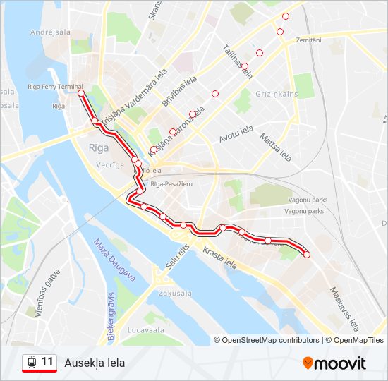 11 light rail Line Map