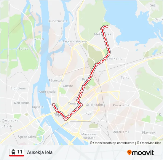 11 Light Rail Line Map