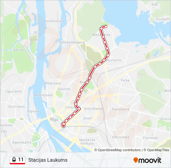 11 Light Rail Line Map