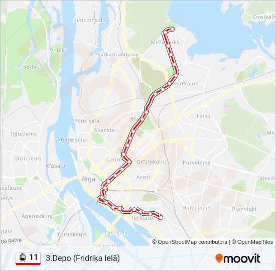 11 Light Rail Line Map