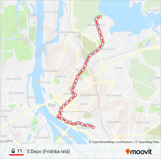 11 Light Rail Line Map