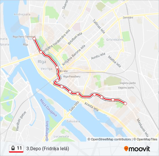 11 light rail Line Map