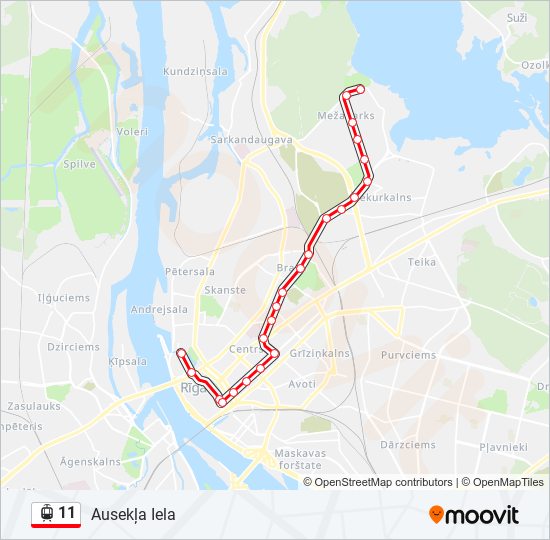 11 light rail Line Map