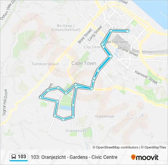 103 Route: Schedules, Stops & Maps - Platform 6 Civic Centre‎→Civic ...