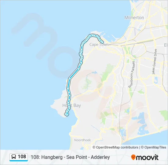 108 Bus Line Map