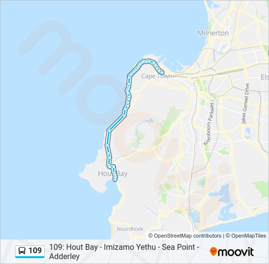 109 Bus Line Map