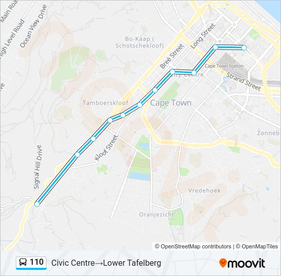 110 Bus Line Map