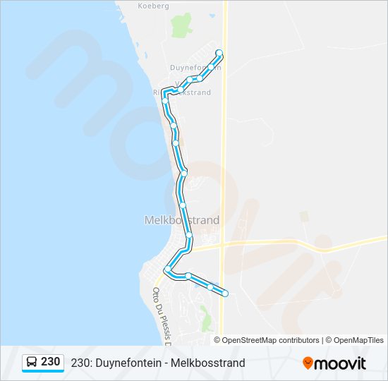230 Bus Line Map