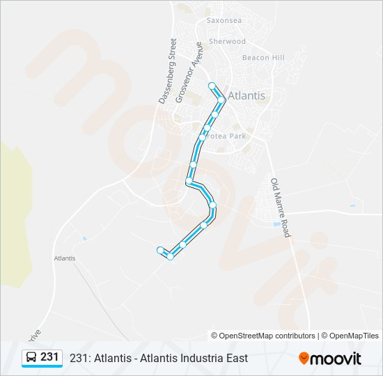 231 bus Line Map