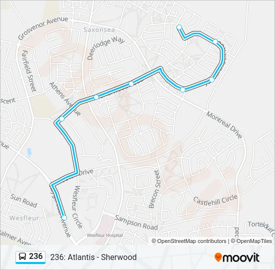 236 Bus Line Map