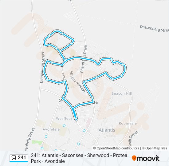 241 Bus Line Map