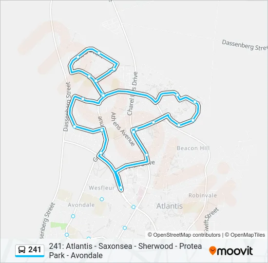 241 Bus Line Map