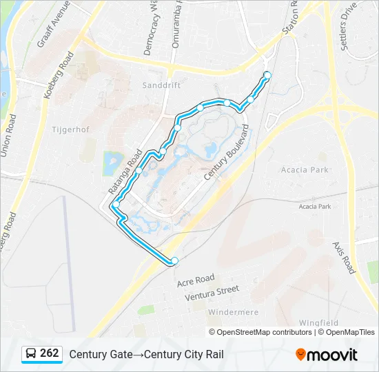 262 Bus Line Map