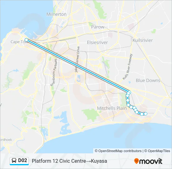 D02 Bus Line Map