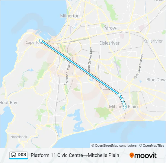 D03 Bus Line Map