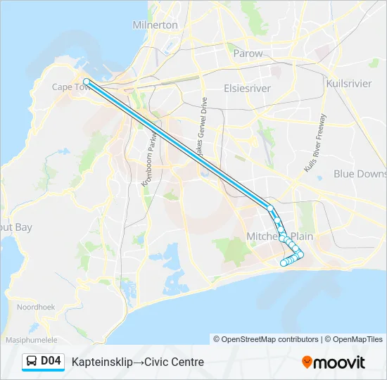 D04 Bus Line Map
